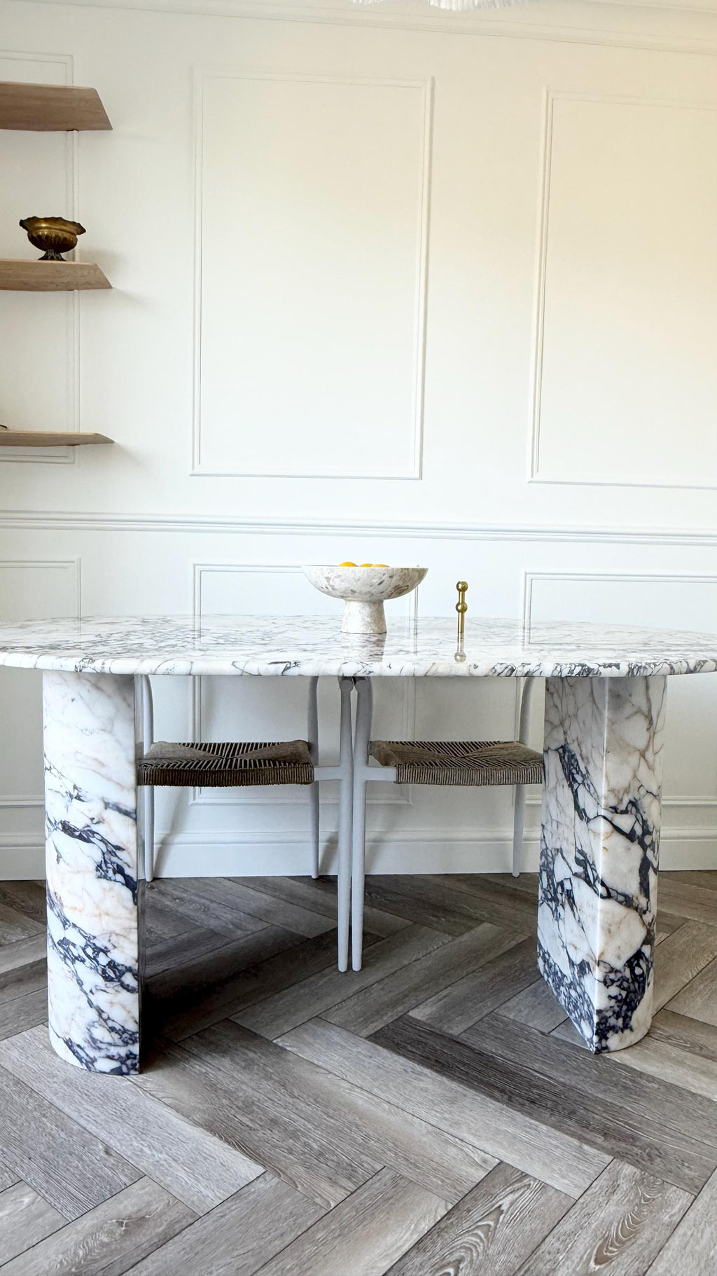 Calacatta Viola Marble Dining Table