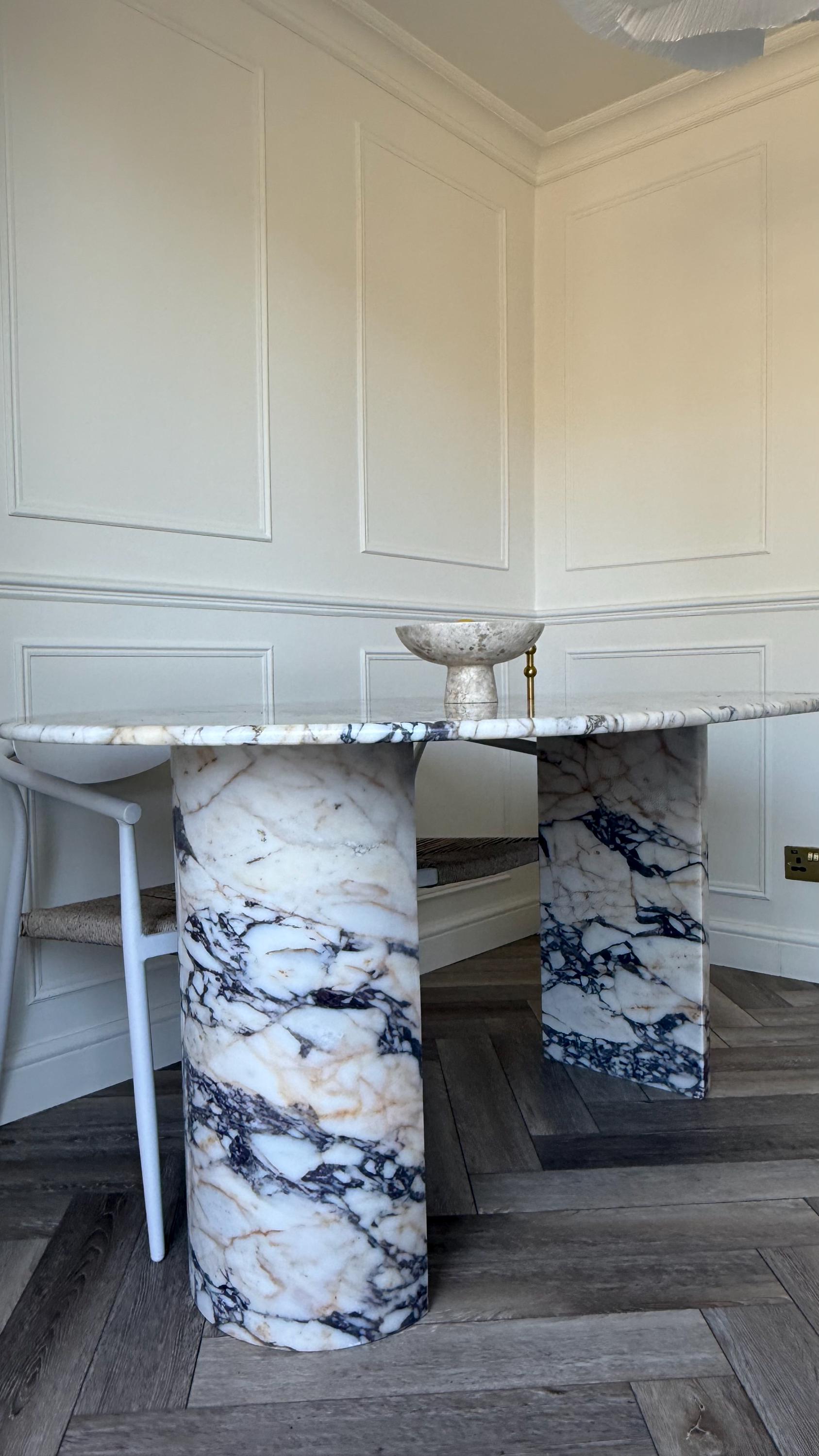 Calacatta Viola Marble Dining Table