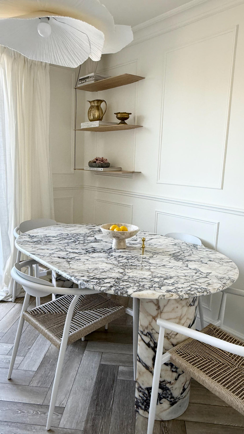 Calacatta Viola Marble Dining Table
