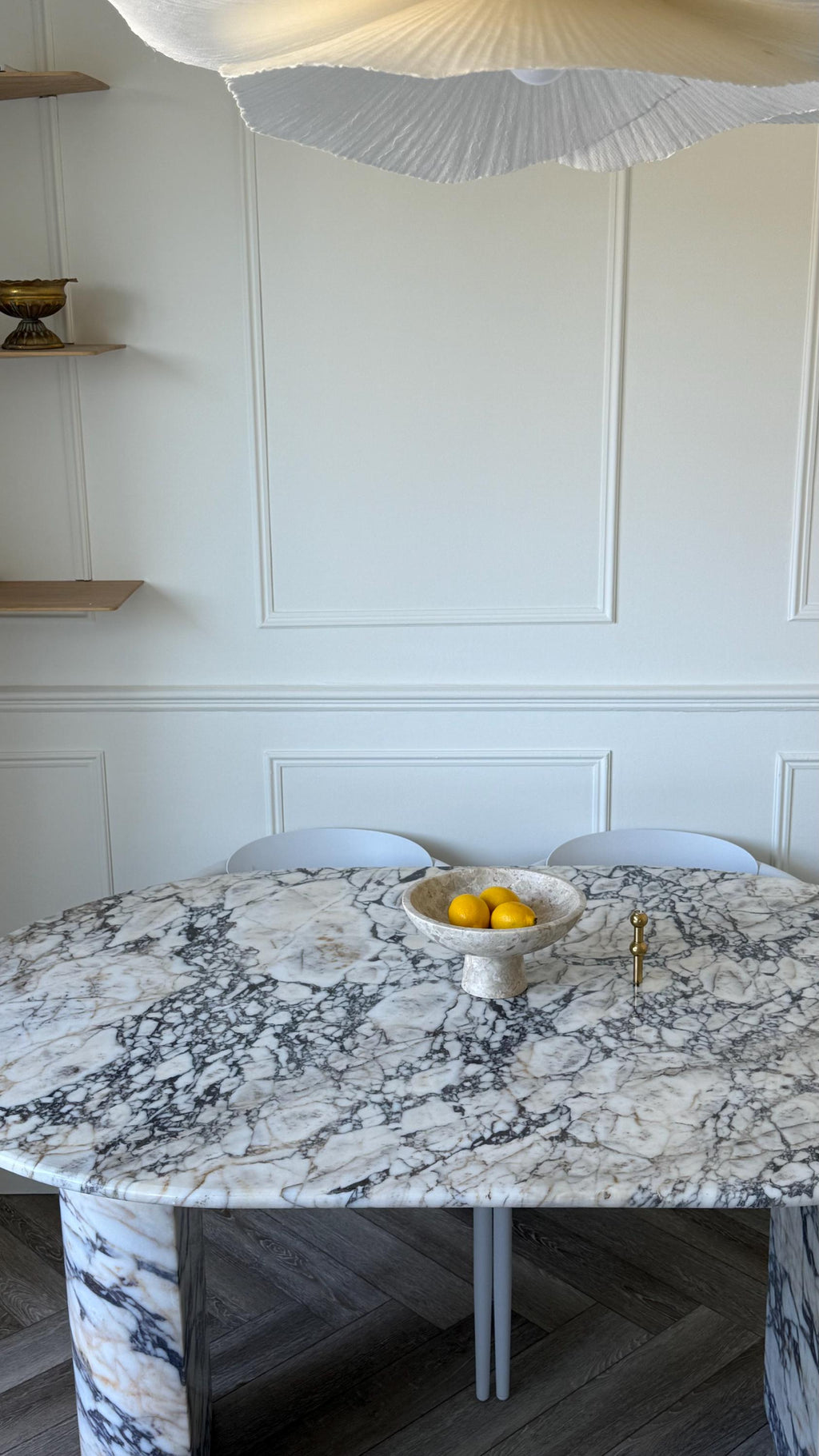 Calacatta Viola Marble Dining Table