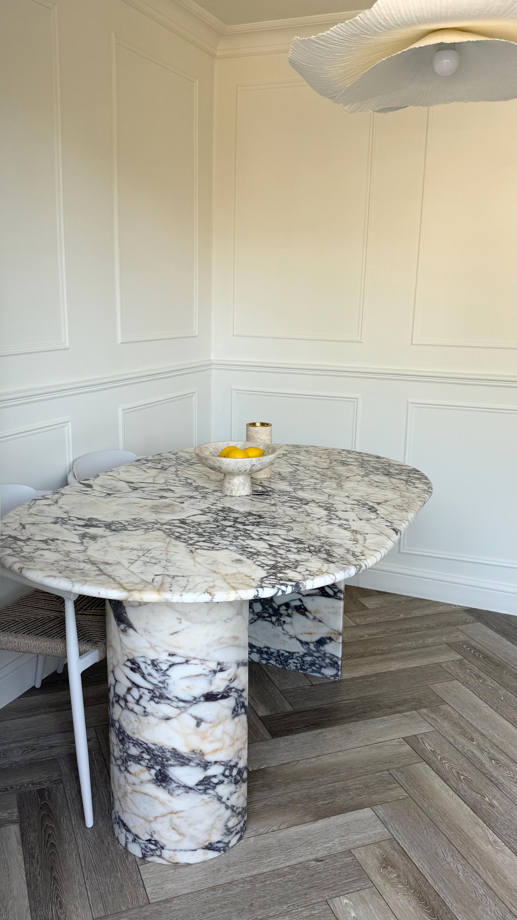 Calacatta Viola Marble Dining Table
