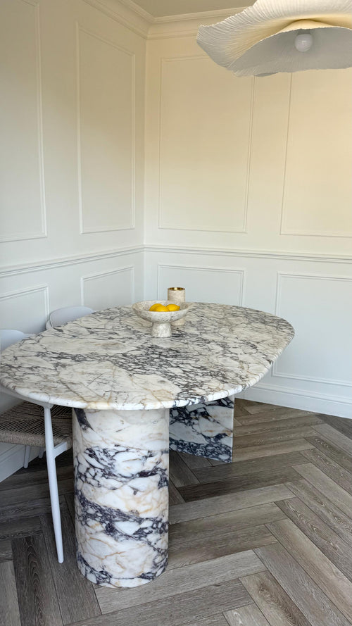 Calacatta Viola Marble Dining Table